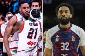 Bonzie Colson and Darrun Hilliard on their way to Maccabi
